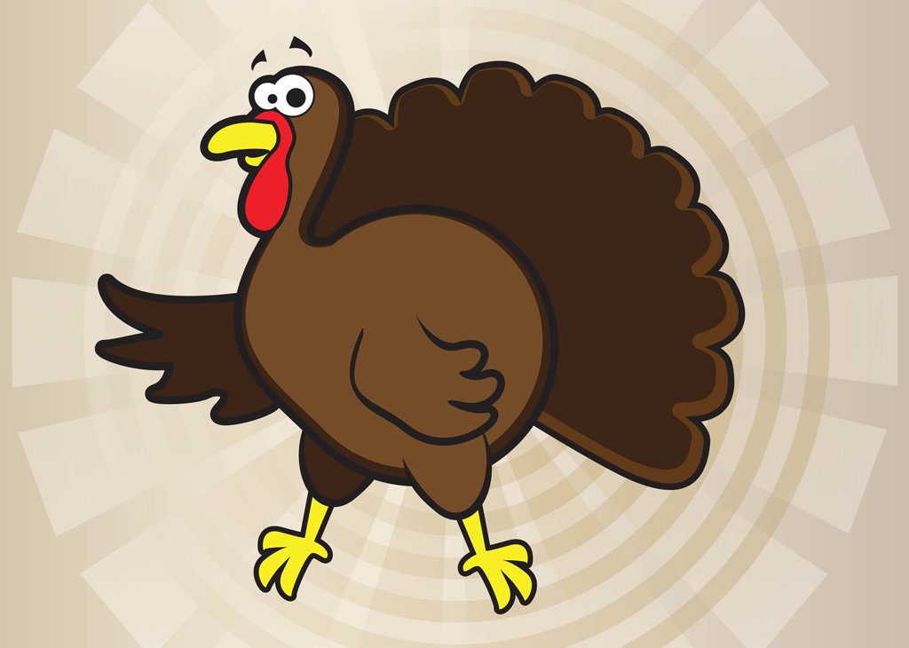 1024x730 Turkey Cartoon Vector Vector Art Amp Graphics