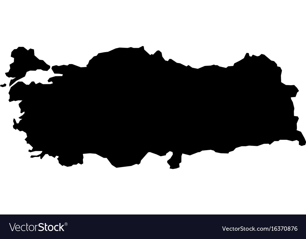 1000x780 Turkey Vector Map Map Turkey Royalty Free Vector Image Vectorstock