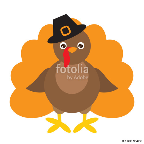 500x500 Turkey Vector Cartoon Illustration Stock Image And Royalty Free
