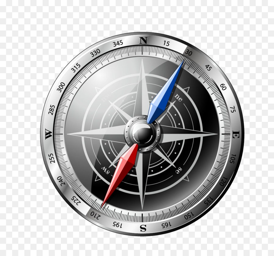 900x840 North Compass Rose Map