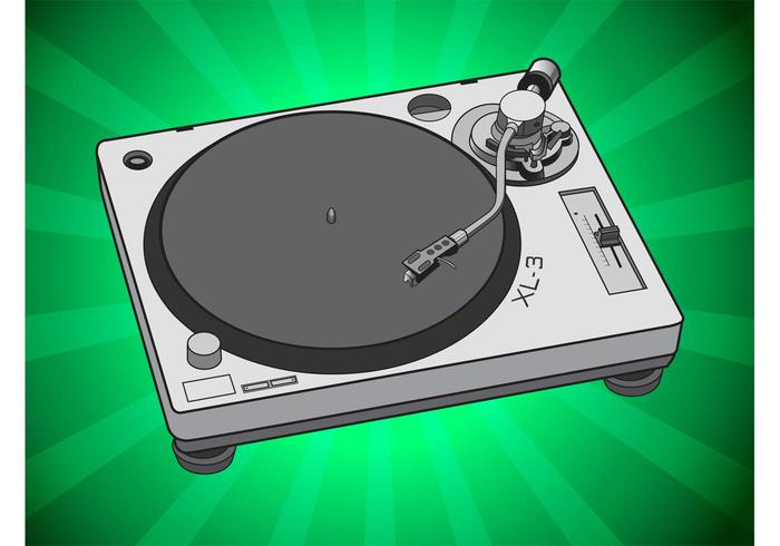 700x490 Simple Turntable Vector