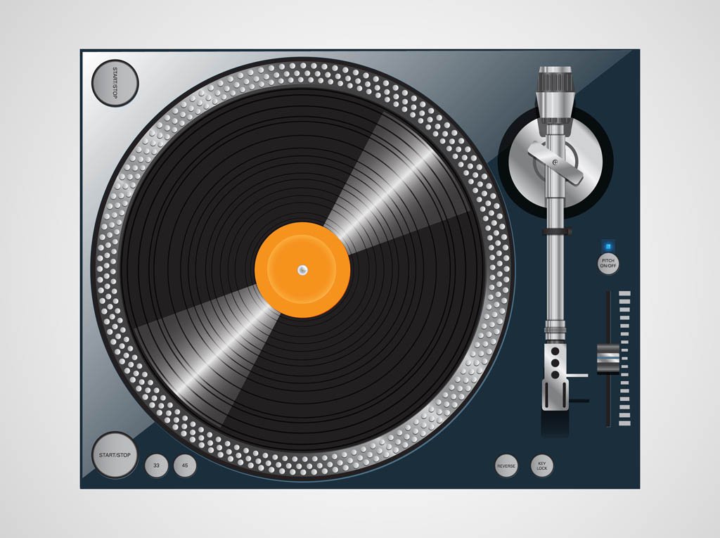 1024x765 Vector Turntable Design Vector Art Amp Graphics
