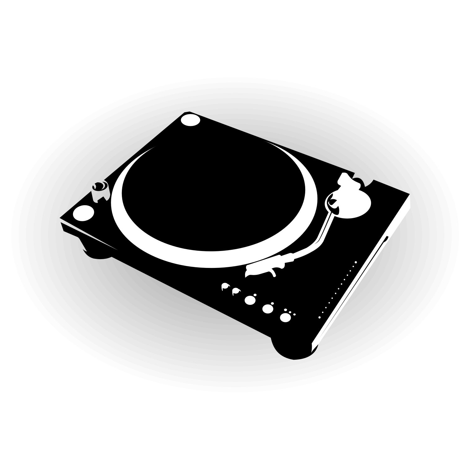 1500x1500 Vector For Free Use Dj Turntable Vector