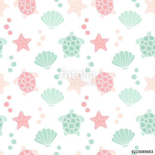 500x500 Cute Lovely Summer Seamless Vector Pattern Background Illustration