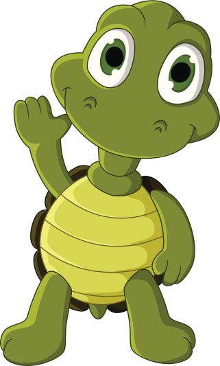 321x533 Vector Illustration Of Cute Green Turtle Cartoon Turtles