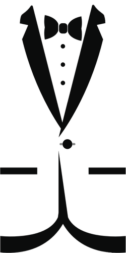 250x500 Tuxedo Silhouette Public Domain Vectors