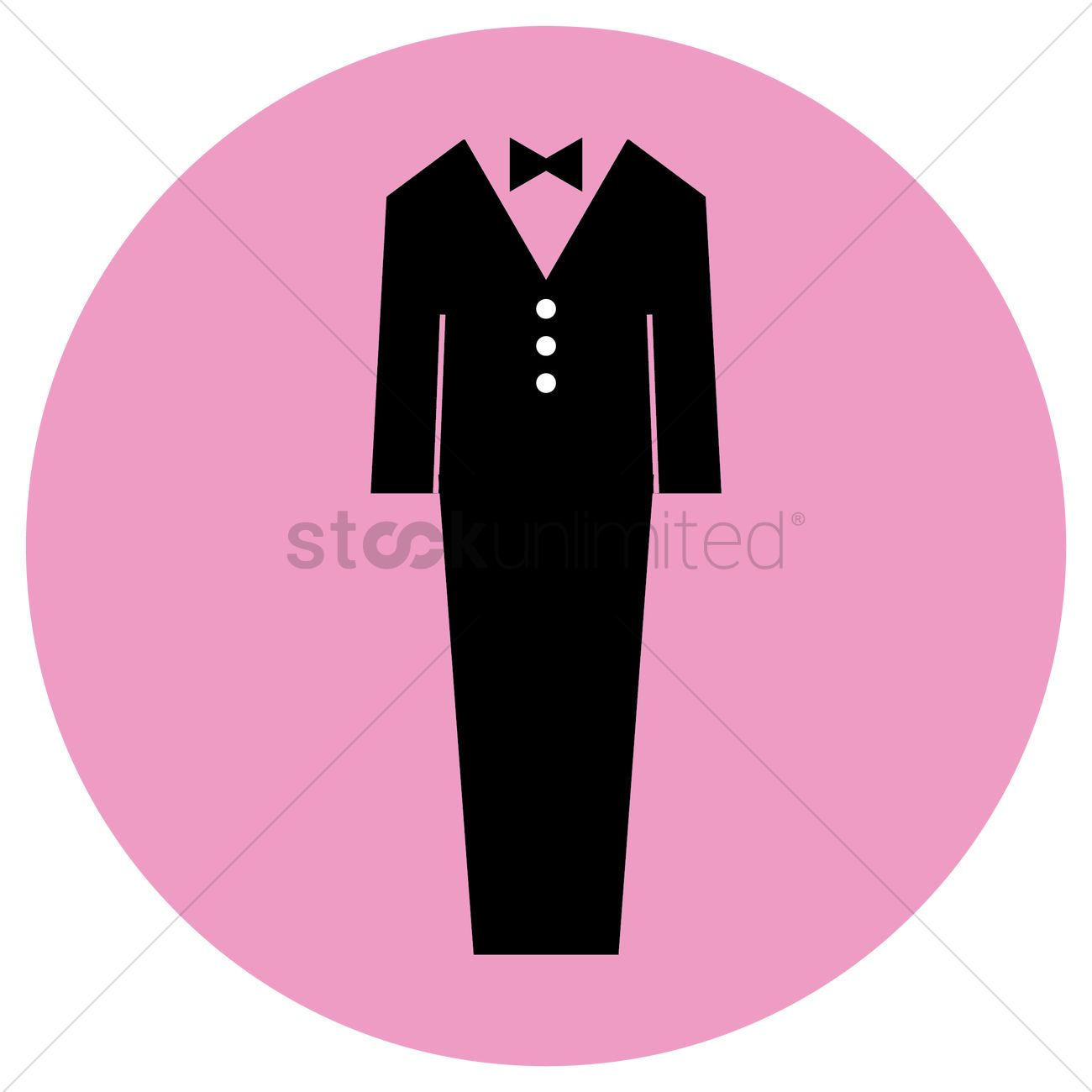 1300x1300 Tuxedo Vector Image