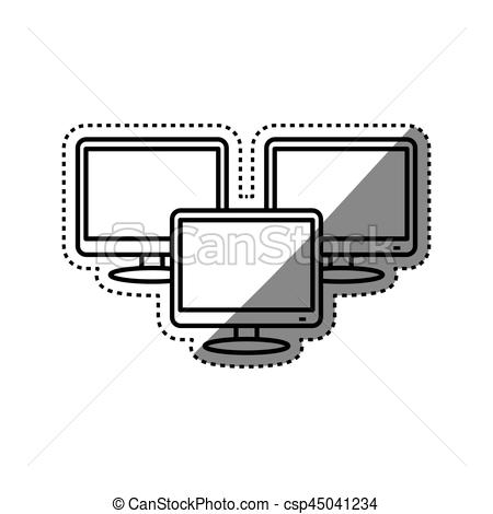 450x470 Modern Smart Tv Icon Vector Illustration Graphic Design Vectors