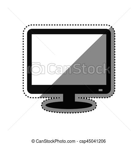 450x470 Modern Smart Tv Icon Vector Illustration Graphic Design.