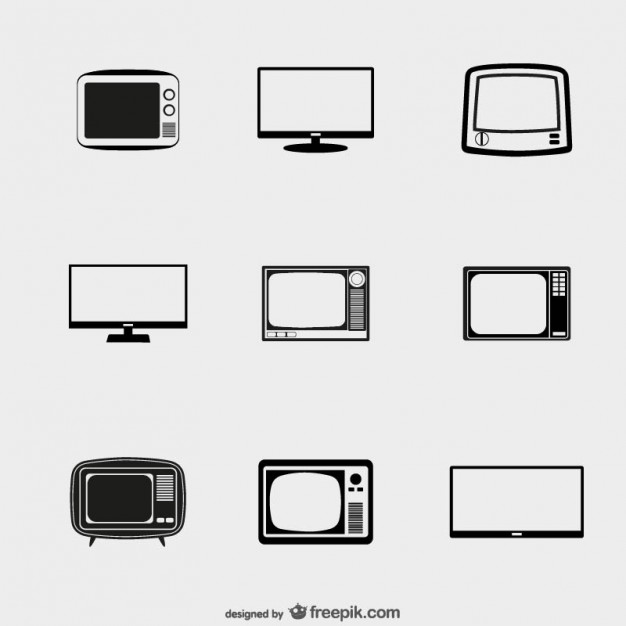 626x626 Tv Icons Pack Vector Free Download