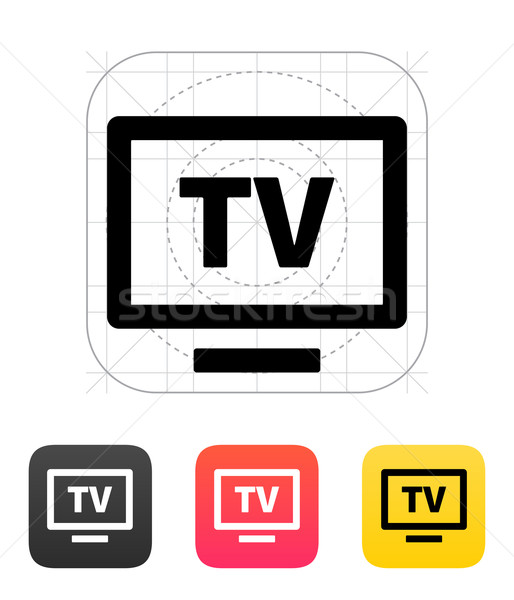 514x600 Flatscreen Tv Icon. Vector Illustration. Vector Illustration