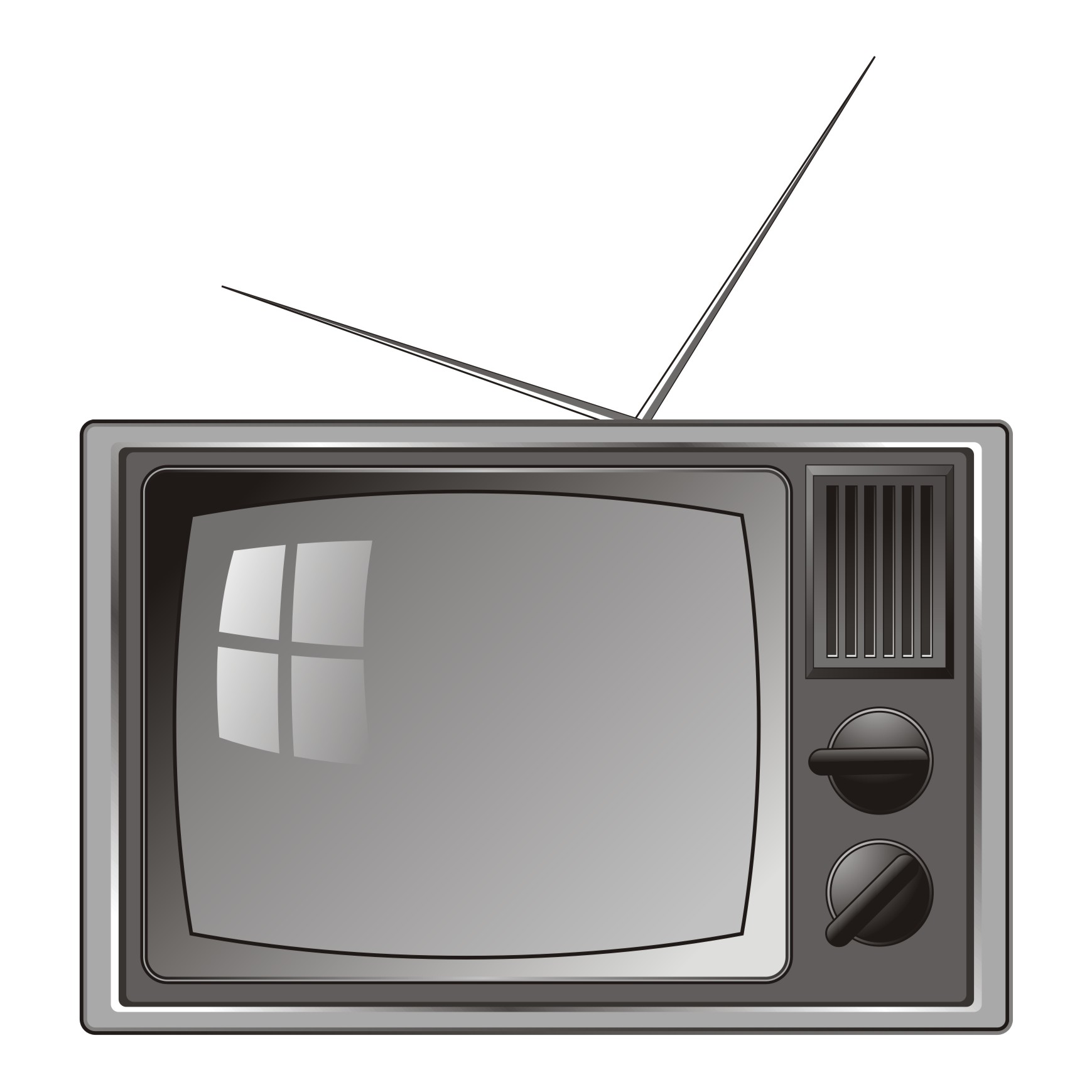 1739x1739 Vector For Free Use Old Tv Vector
