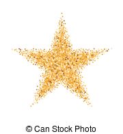 180x195 Astral Stars Vector Set. Twinkle And Light Golden Star Icons.