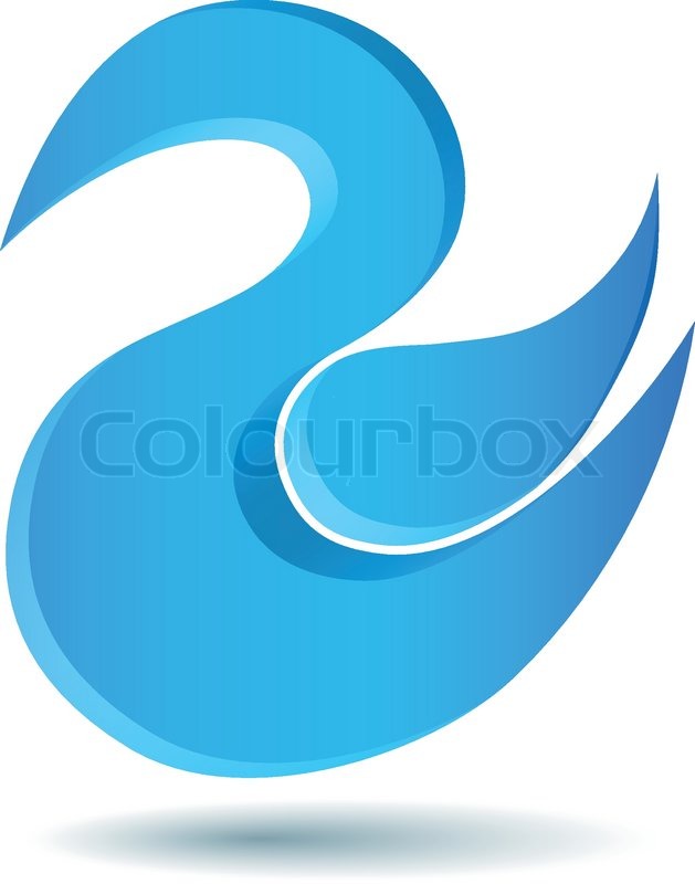 629x800 Blue Twitter Bird Logo With Swirl Shape Stock Vector Colourbox