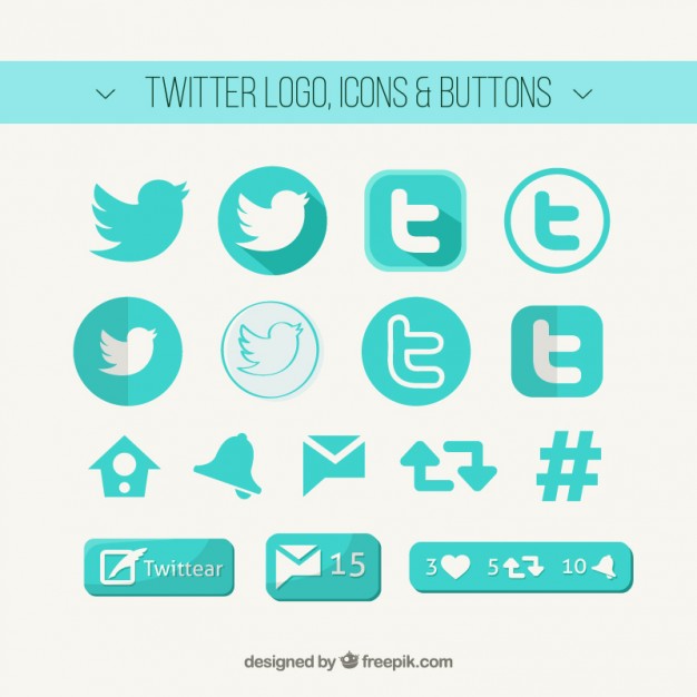 626x626 Twitter Logo, Icons And Buttons Vector Free Download