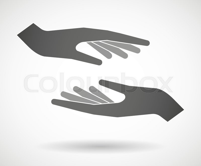 800x661 Illustration Of Two Hands Protecting Or Giving Stock Vector