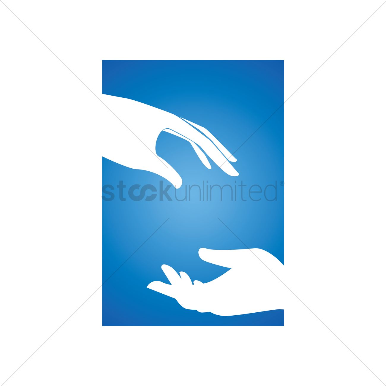 1300x1300 Two Hands Vector Image