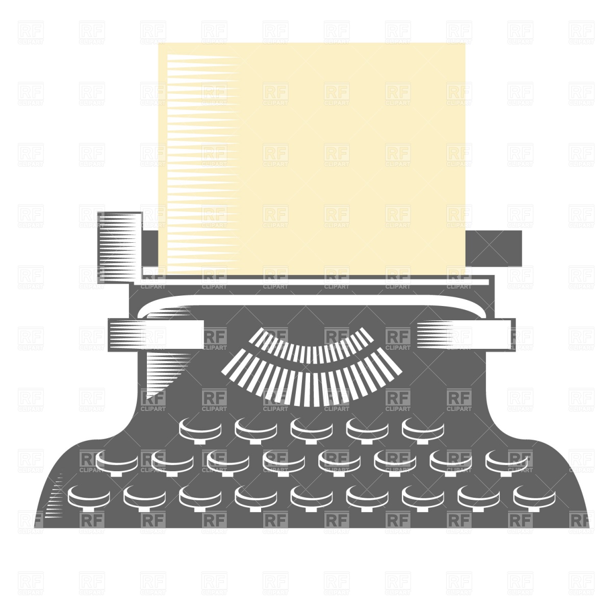 1200x1200 Antique Typewriter Vector Image Vector Artwork Of Objects