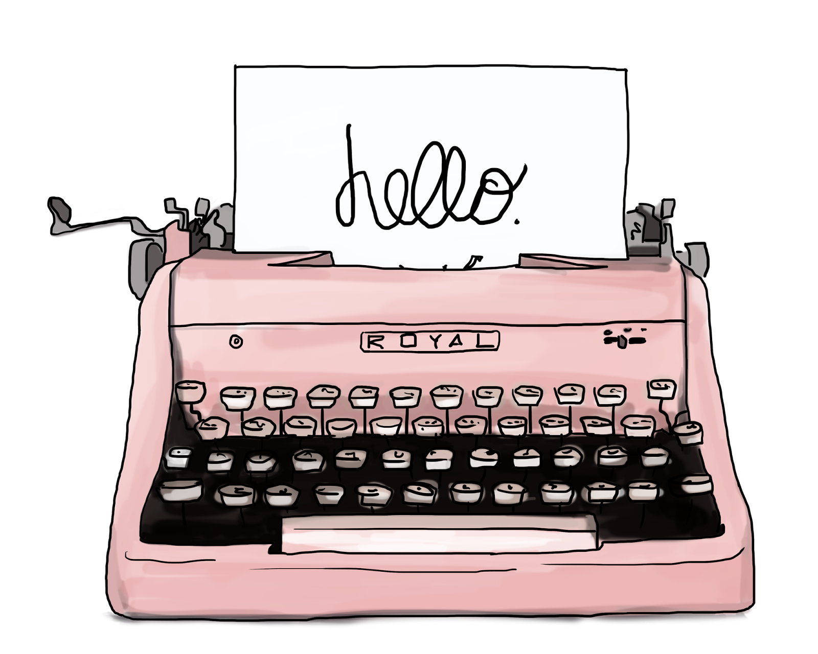 Maquina De Escribir Dibujo - tu página para colorear