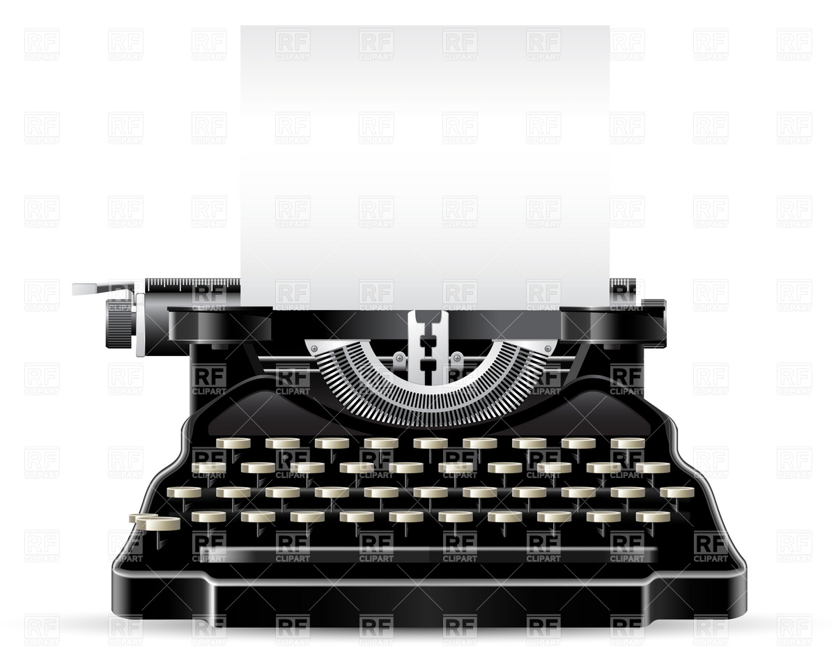 1200x960 Antique Typewriter Vector Image Vector Artwork Of Objects Good