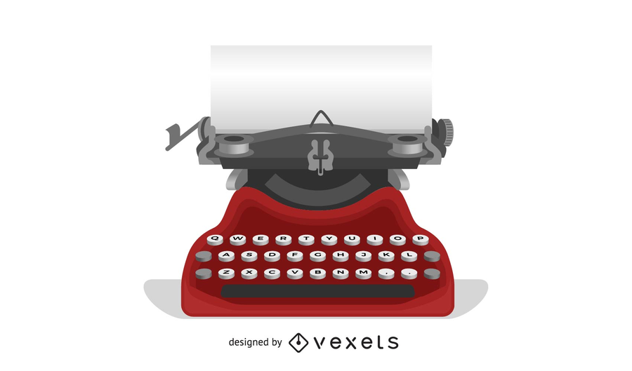900x529 Vector Typewriter