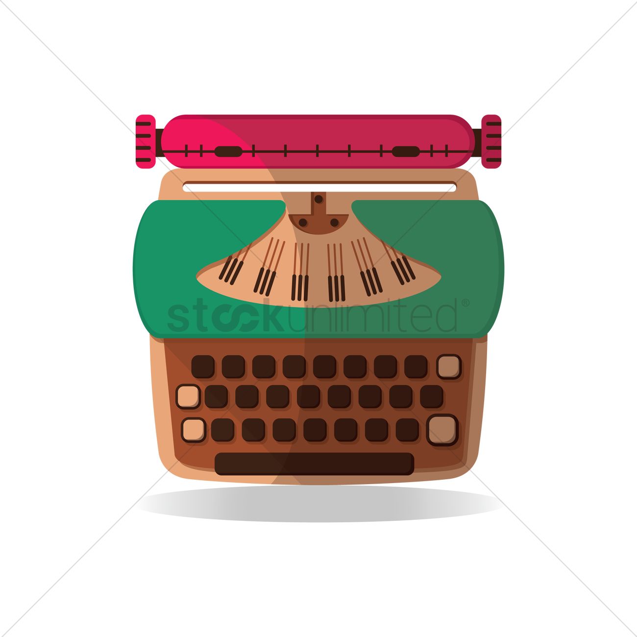 1300x1300 Free Typewriter Vector Image