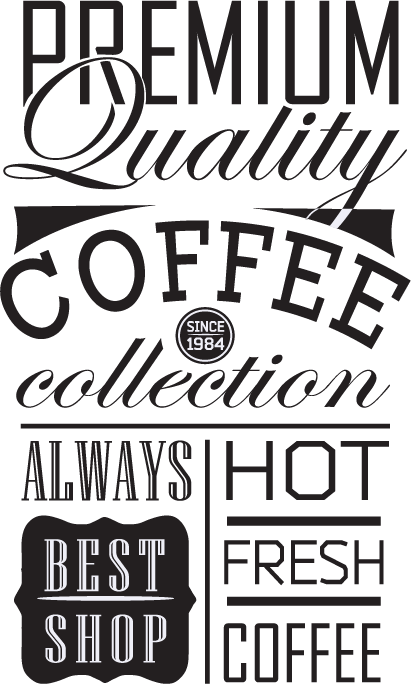 411x684 Coffee Typography Element
