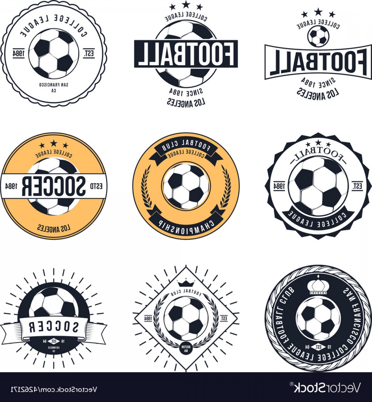 1200x1296 Soccer Football Typography Badge Design Element Vector Shopatcloth