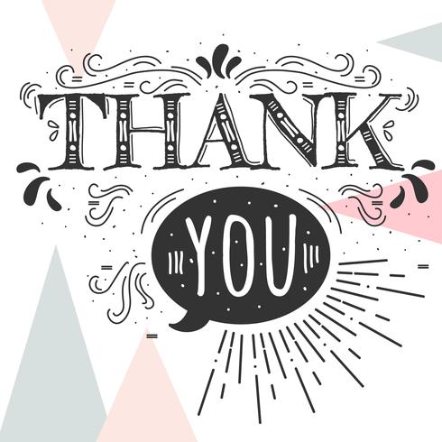490x490 Thank You Typography Vector