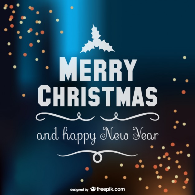 626x626 Merry Christmas Typography Vector With Sparkles Vector Free