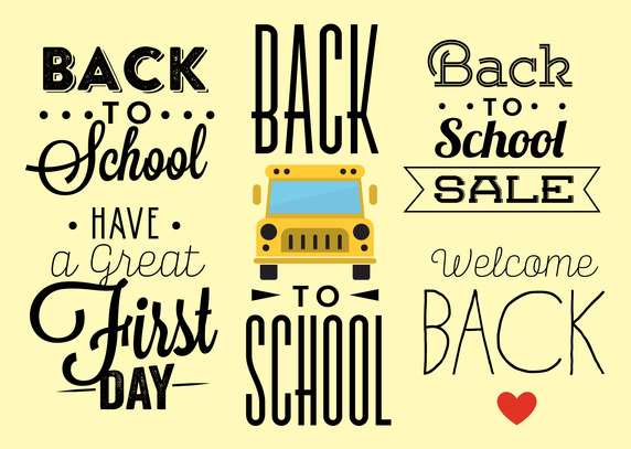 572x407 Back To School Typography Vector Free Vector Download In .ai