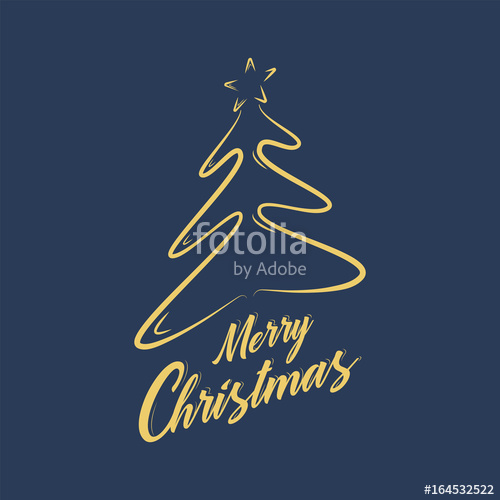 500x500 Merry Christmas Typography Design,calligraphic Of Text Vector