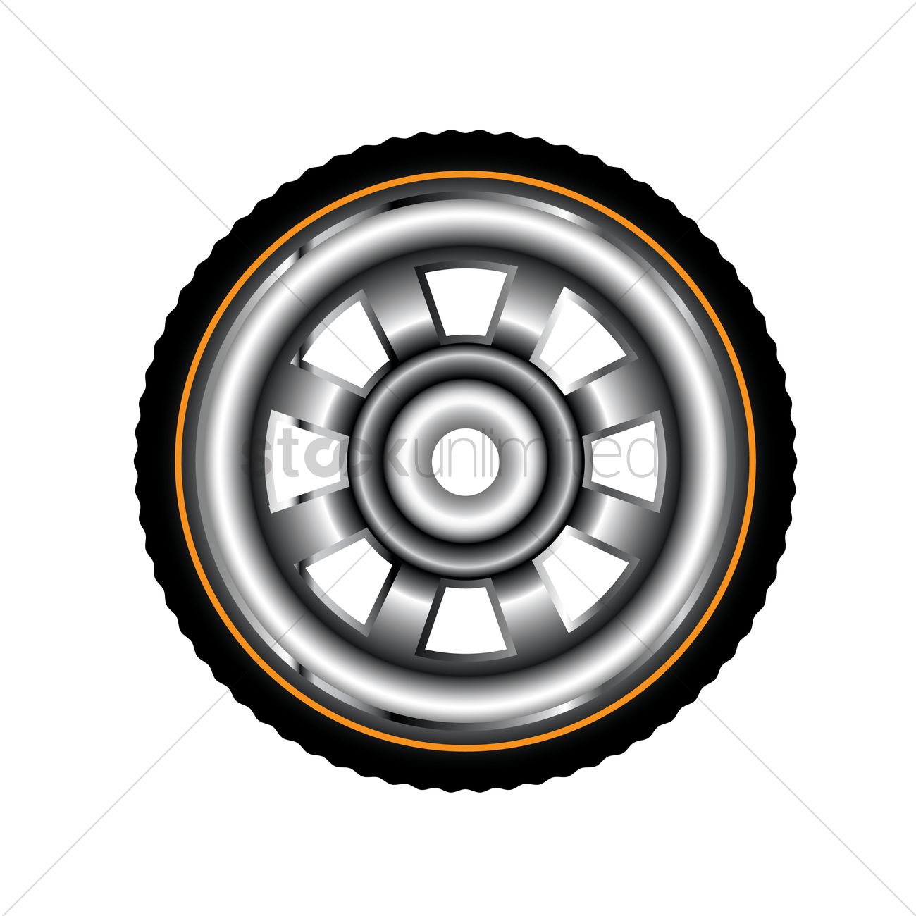 1300x1300 Tyre Vector Image