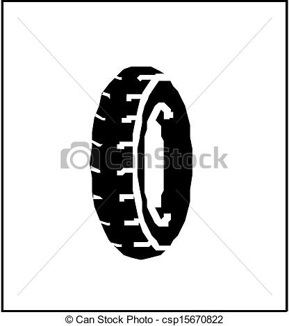 416x470 Vector Rubber Tyre .