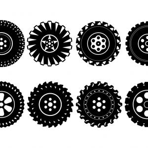 300x300 Car Wheel With Tyre Vector Clipart Lazttweet
