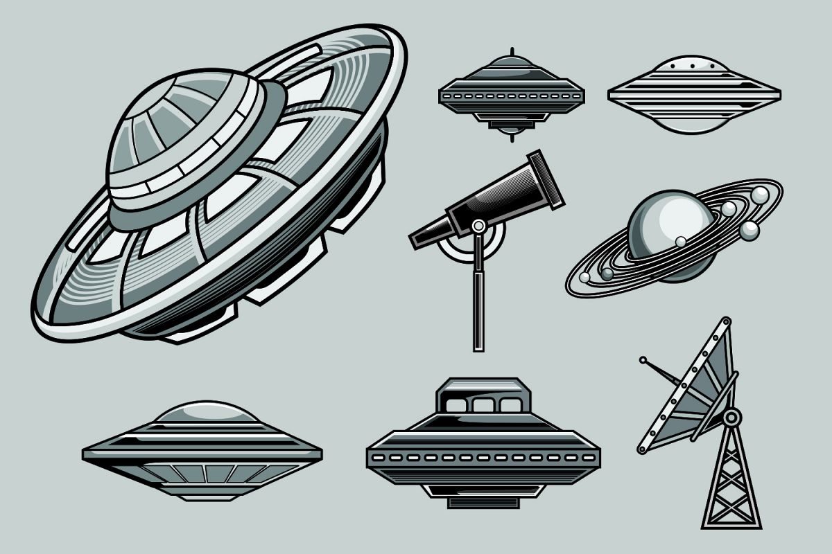 1200x800 Ufo Vector Pack