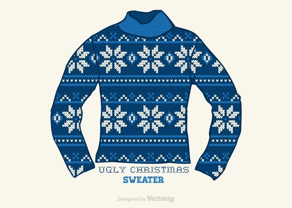 572x407 Ugly Christmas Sweater Vector Free Vector Download In .ai, .eps
