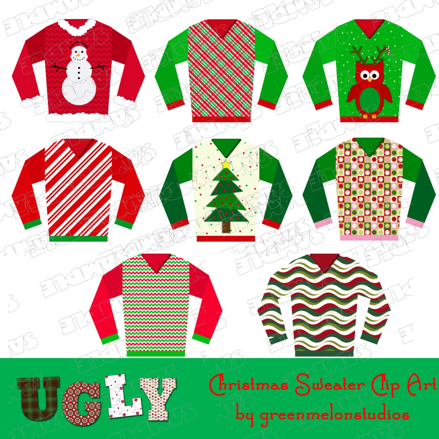 1500x1500 Collection Of Ugly Christmas Sweater Party Clipart High