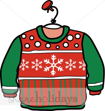366x388 Ugly Christmas Sweater Party Cartoons Happy Holidays!
