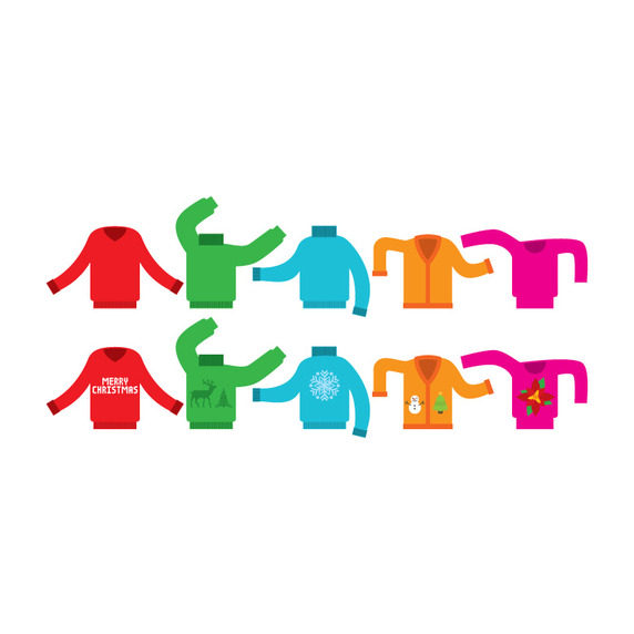 572x572 Ugly Christmas Sweaters Vector Free Vector Download In .ai, .eps
