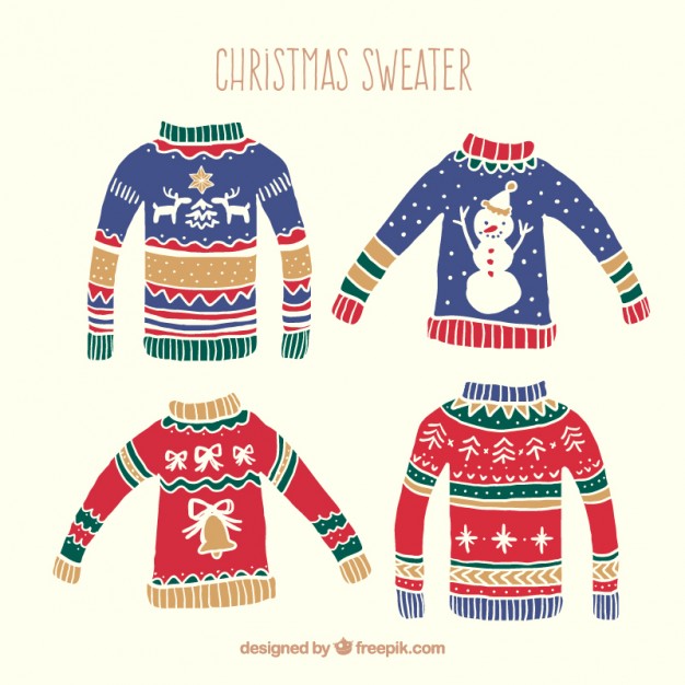 626x626 Ugly Christmas Sweater Vector New 2019