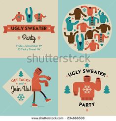 236x246 Dare To Wear Ugly Christmas Sweaters Clipart. Great For Your