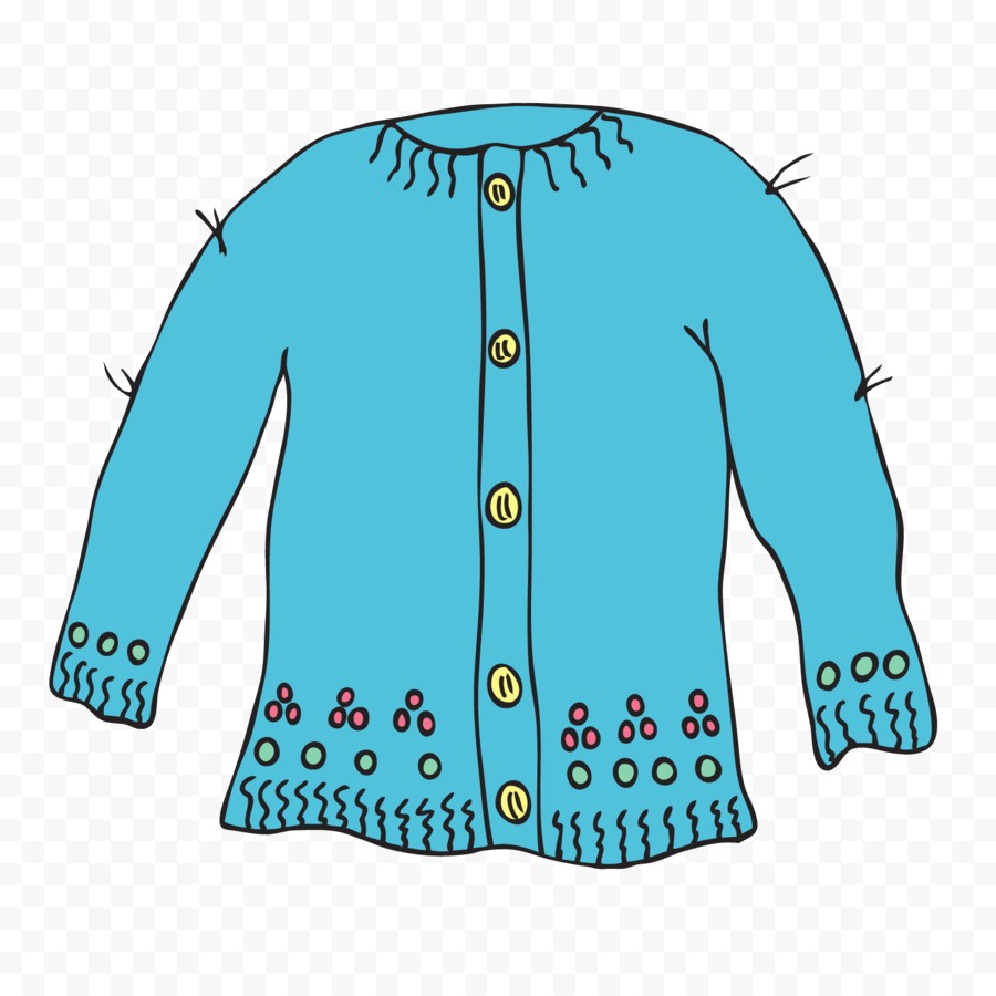 900x900 Sweater Cardigan Clip Art