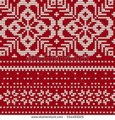 450x470 Traditional Knitting Pattern For Ugly Sweater, Vector Seamless