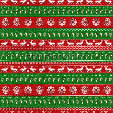 380x380 Christmas Sweater Pattern Clipart
