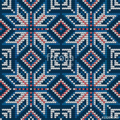 500x500 Traditional Knitting Pattern For Ugly Sweater Stock Image And