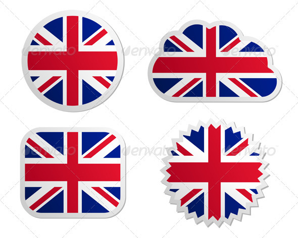 590x472 Uk Flag Labels By Rbiedermann Graphicriver