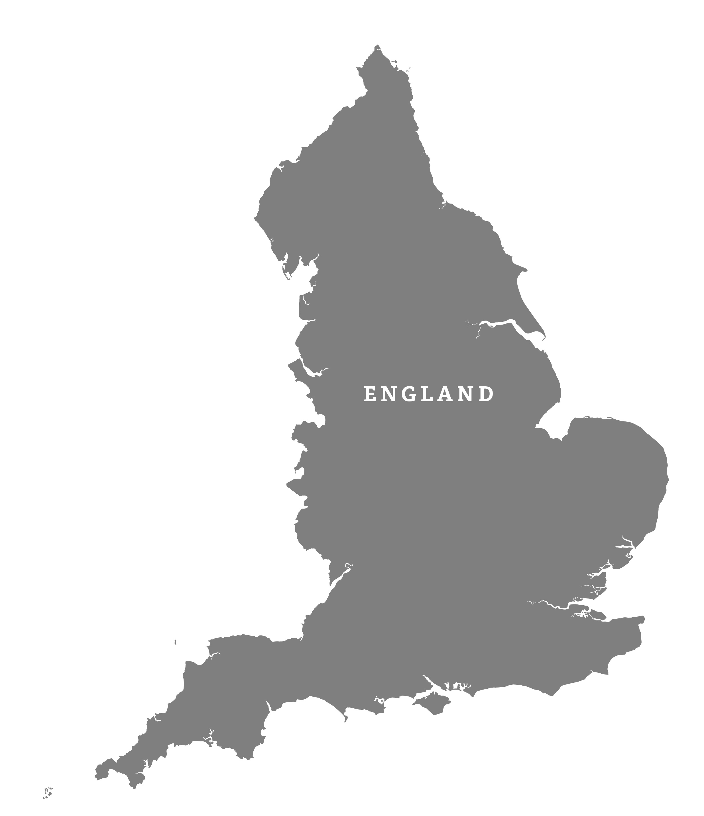 2470x2866 England Outline Map