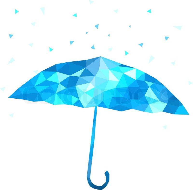 800x786 Polygonal Umbrella Vector Illustration Stock Vector Colourbox
