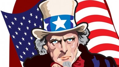390x220 Uncle Sam Cartoon Vector Cartoon
